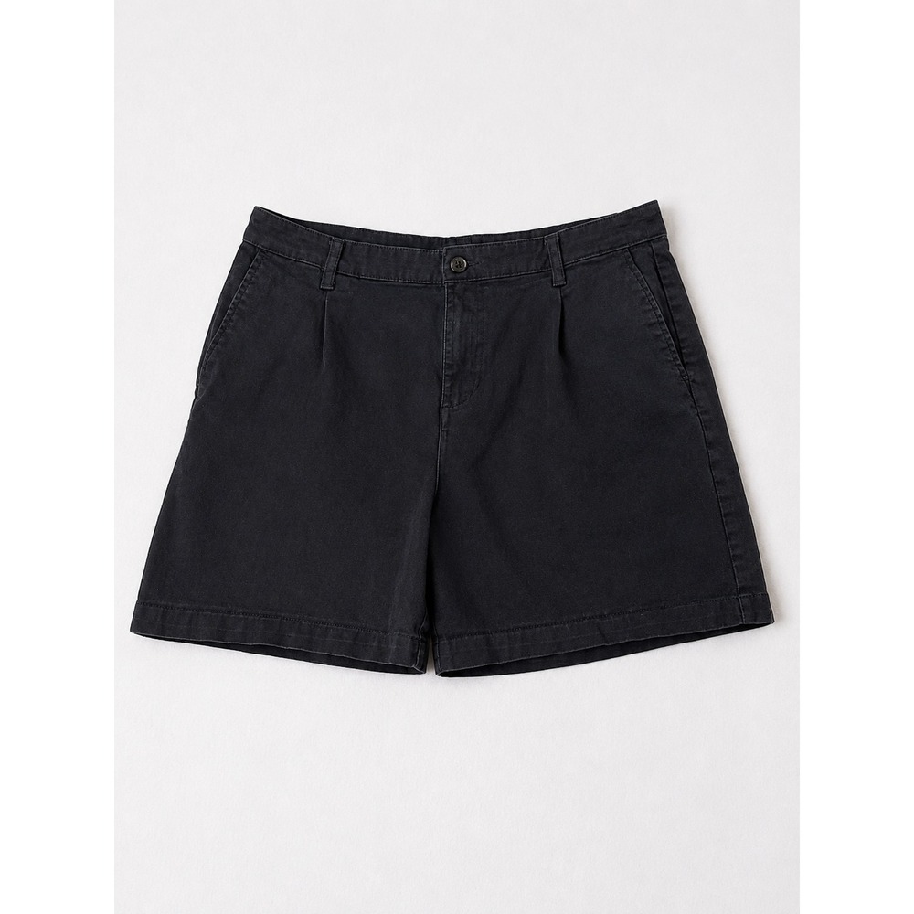 Banana Republic Women's Size 14 Black Chino Shorts High Rise Classic Casual